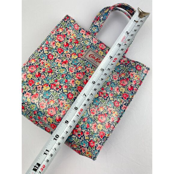 ~ Cath Kids Mini Tote Coated Canvas Bag London Cath Kidston Rare HTF Floral - Picture 3 of 10